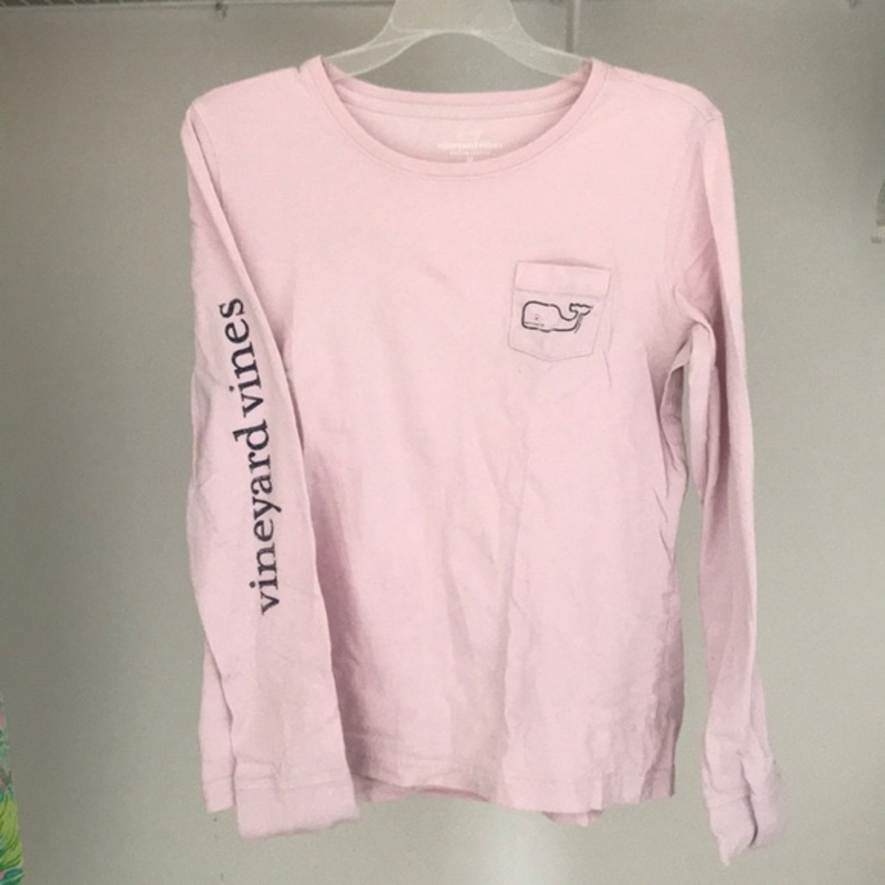 Pink long sleeve Vineyard Vines Tee